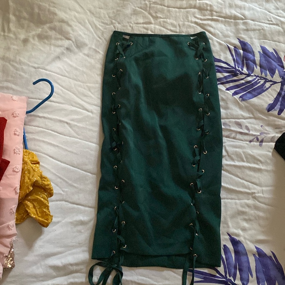 Womens House London XS Forest Green pencil skirt